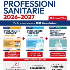 Spedizione Espresso EdiTest. Kit test professioni sanitarie completo. 2ª edizione 2026. Con software di simulazione