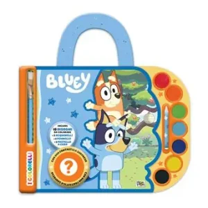 Bluey. Valigetta acquerelli. I colorelli. Ediz. a colori. Con 7 acquerelli, 1 pennello, 1 pastello a cera bianco e 1 sorpresa Offerta