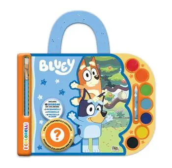 Bluey. Valigetta acquerelli. I colorelli. Ediz. a colori. Con 7 acquerelli, 1 pennello, 1 pastello a cera bianco e 1 sorpresa Offerta