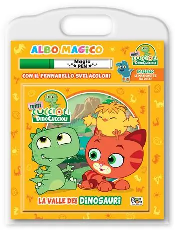 Nuova Collezione La valle dei dinosauri. Albo magico. Mini cuccioli e i dinocuccioli. Ediz. a colori. Con pennarello svelacolori