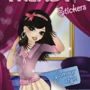Trendy model stickers. Glamour style. Con adesivi Soddisfatti O Rimborsati