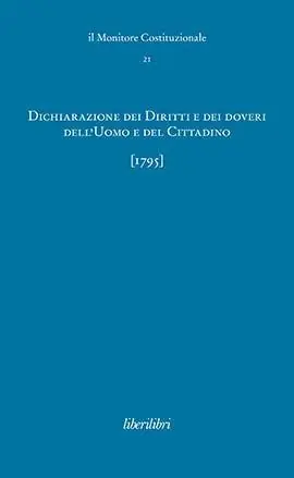 Novità Dichiarazione dei Diritti e dei Doveri dell‘Uomo e del Cittadino (1795)