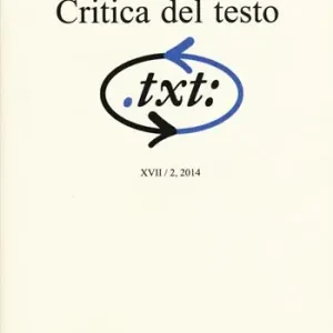 Critica del testo. Vol. 17/2 Novità