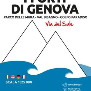Occasione 708 I forti di Genova. Parco delle mura-Val Bisagno-Golfo Paradiso (Via del Sale). Carta escursionistica 1 25.000. Ediz. multilingue