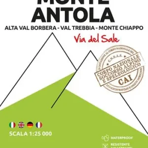 711 Monte Antola. Alta Val Borbera-Val Trebbia-Monte Chiappo (Via del Sale). Carta escursionistica 1 25.000. Ediz. multilingue Scelto Dai Clienti