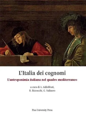 L‘ Italia dei cognomi. L‘antroponimia italiana nel quadro mediterraneo Promozione Esclusiva