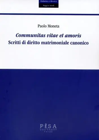 Prezzo Scontato Communitas vitae et amoris. Scritti di diritto matrimoniale canonico