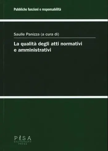 Saldi La qualità degli atti normativi e amministrativi
