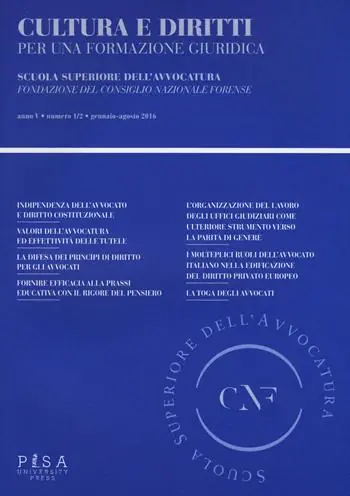 Saldi Cultura e diritti. Per una formazione giuridica (2016). Vol. 1-2