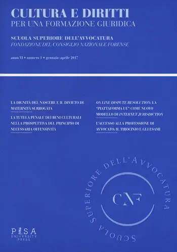 Cultura e diritti. Per una formazione giuridica (2017). Vol. 1 Gennaio-aprile A Buon Prezzo